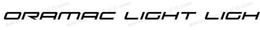 Oramac Light Light字体转换